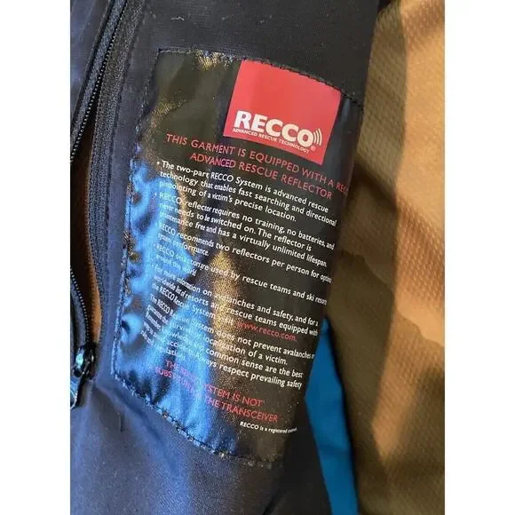 Armada Hooded Gore Tex Ski Snowboard Jacket Size Medium Men’s Blue Full Zip